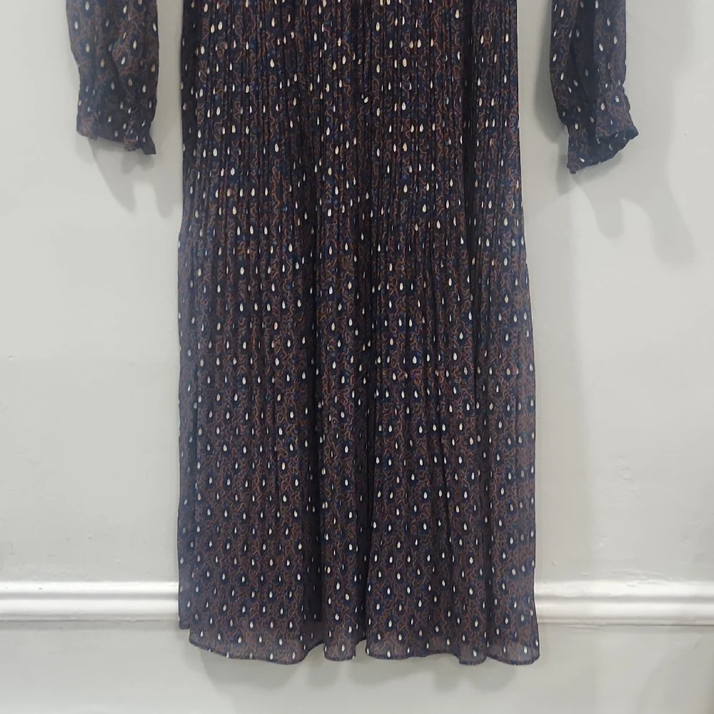Current Air Black Dress with White and Pink Dots - Picture 3 of 4